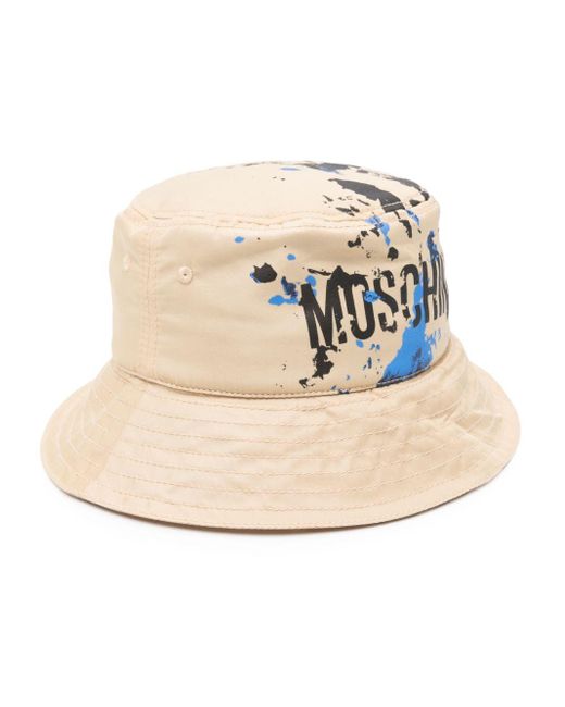 Sombrero de pescador con logo Moschino de hombre de color Natural