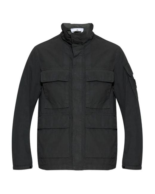 メンズ Stone Island マルチポケット ジャケット Black