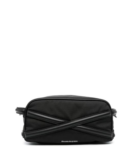 Alexander McQueen Black Leather Beauty-Case for men
