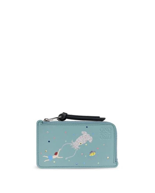 Tarjetero Squid Loewe de color Blue