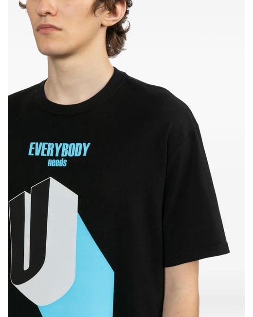 Undercover Black Graphic-Print T-Shirt for men