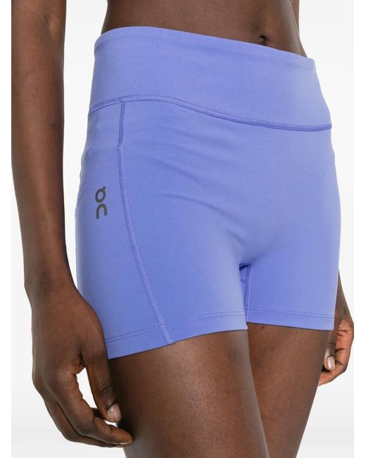 On Shoes Blue 3' Performance Tights