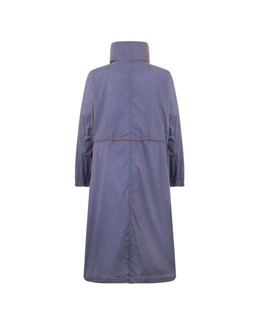 Moorer Purple Drawstring Coat