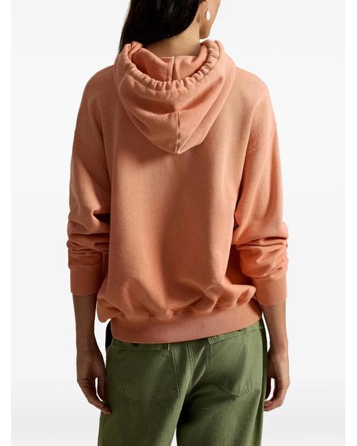 Polo Ralph Lauren Pink Hoodie À Logo Imprimé