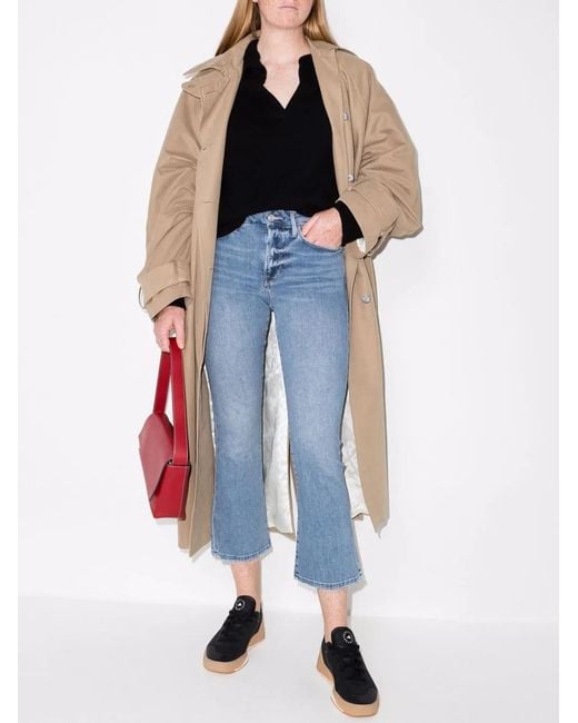 FRAME Blue The Crop Mini Boot