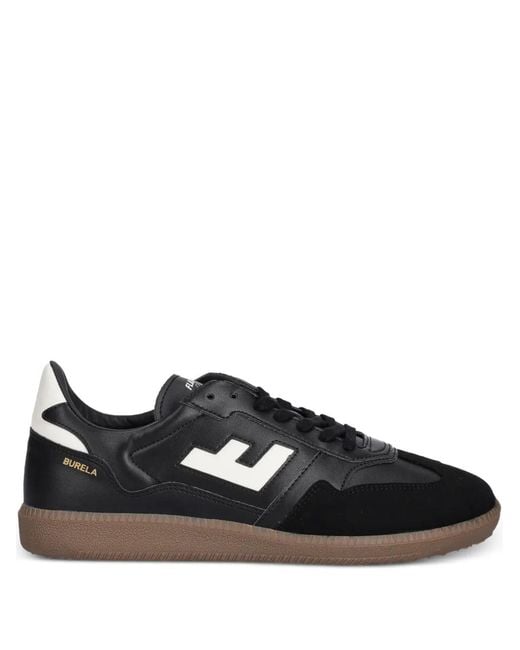 Flamingos Black Burela Slim Panelled Sneakers