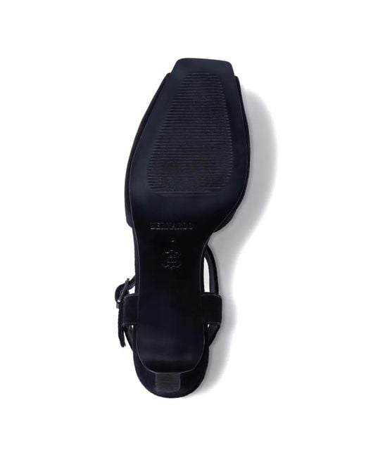 Bernardo Black Hartley Buckle-Fastening Square-Toe Sandals