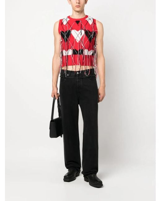 Ambush Black High Waisted Denim Jeans for men