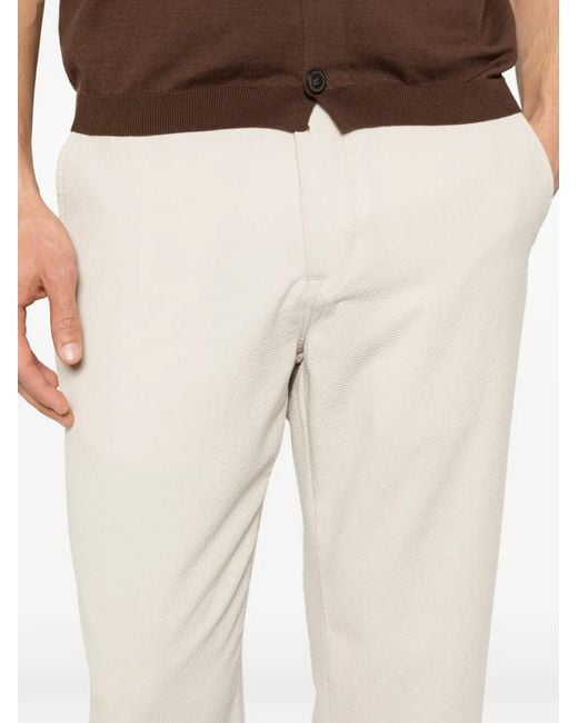 Karl Lagerfeld White Drawstring-Waist Trousers for men
