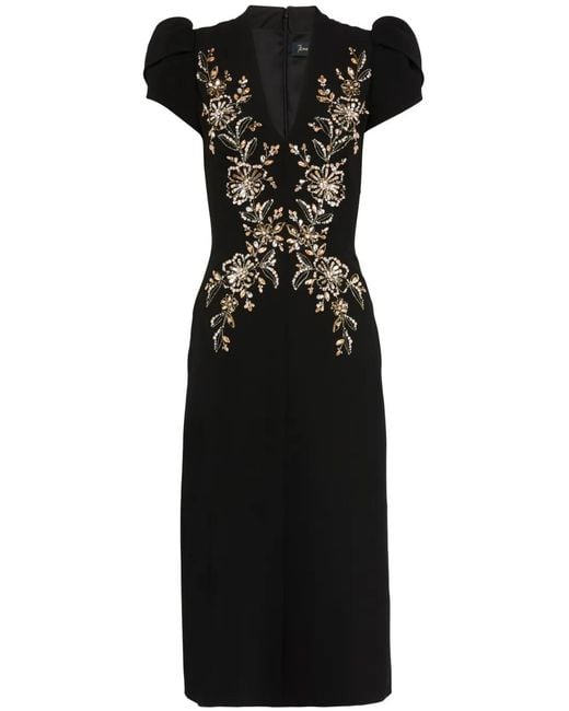 Jenny Packham Black Freya Dress