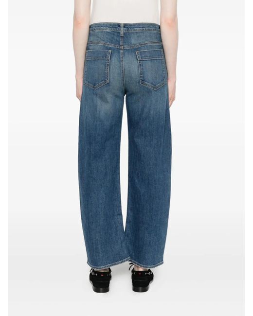 Nili Lotan Blue Cotton-Blend Jeans