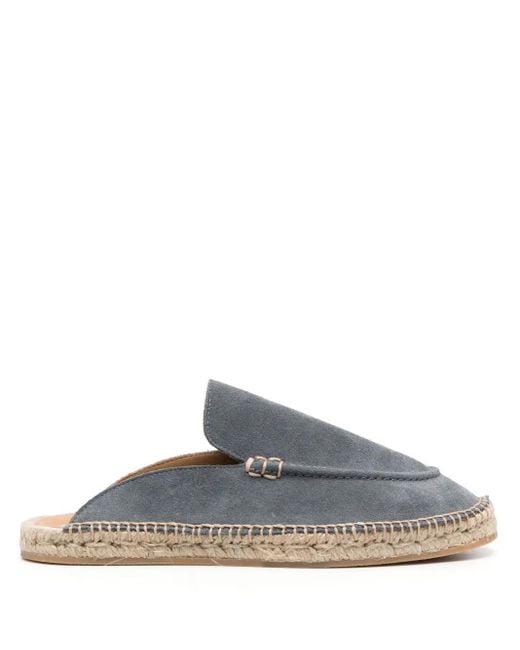 Scarosso Gray Suede Jute-Sole Espadrilles for men