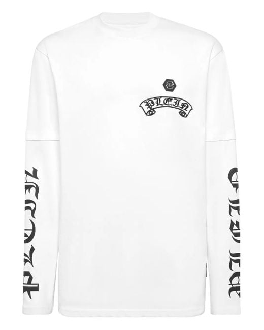 Philipp Plein T-Shirt Met Logoprint in het White voor heren
