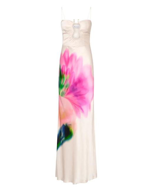 Rebecca Vallance Pink Floral-Print Dress
