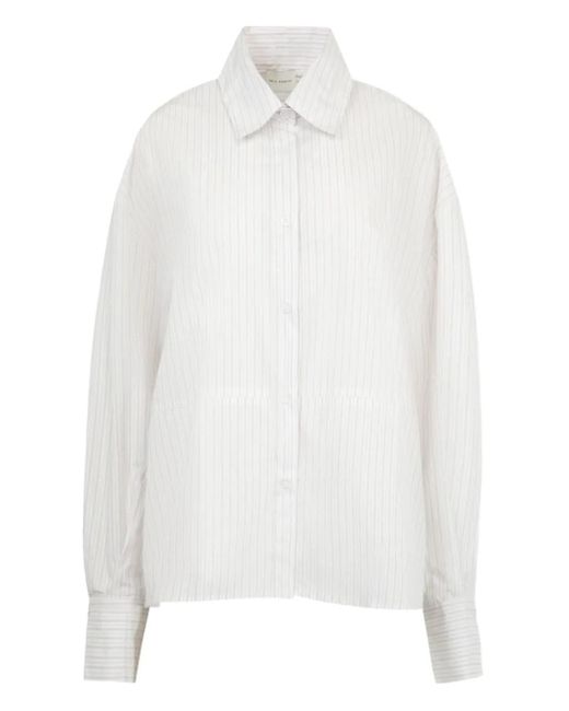 Deiji Studios White Hemd mit Nadelstreifen