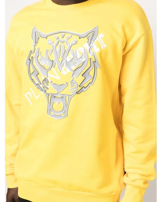 メンズ Philipp Plein タイガー スウェットシャツ Yellow