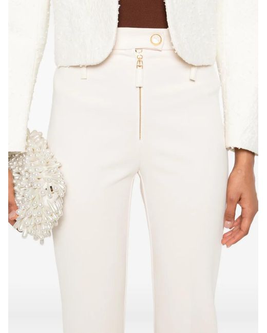 Elisabetta Franchi White Trousers