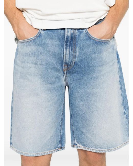 Short À Patch Logo Roy Rogers pour homme en coloris Blue