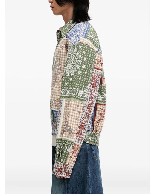 Rhude Gray Patchwork Jacket for men