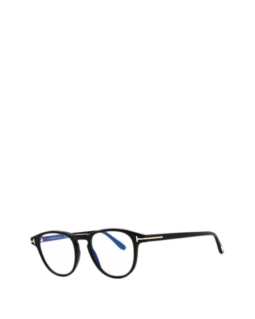 Tom Ford Black Round-Frame Glasses for men