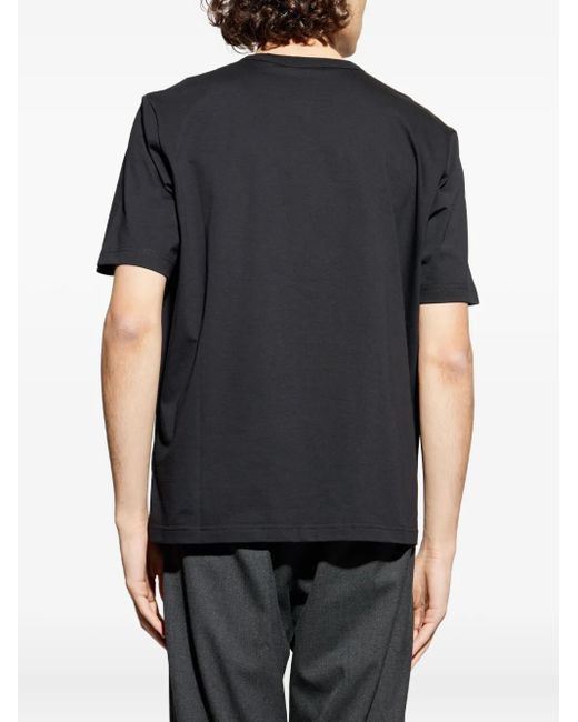 Paul Smith Black Logo-Print T-Shirt for men