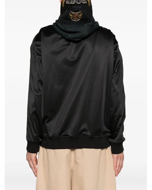 Martine Rose Black Zip-Up Track Jacket for men