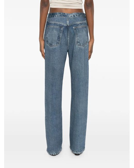 Rag & Bone Blue Button-Up Trousers