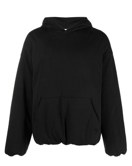 There Was One Black Padded Jersey Hoodie for men
