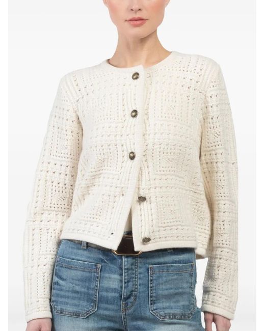 Nili Lotan Natural Cashmere Cardigan