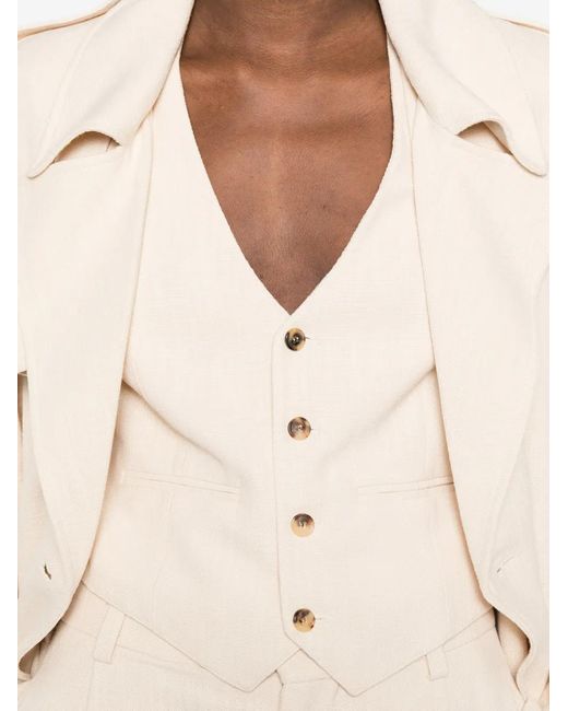 Wardrobe NYC White Veston À Boutonnière