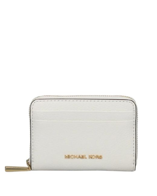 Portafoglio Con Stampa di Michael Kors in White