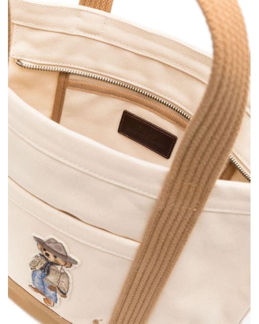 ■POLO RALPH LAUREN■ W Canvas Small Polo Bear Tote Bag Beig s7-1461639_alternate3?$rl_4x5_pdp$