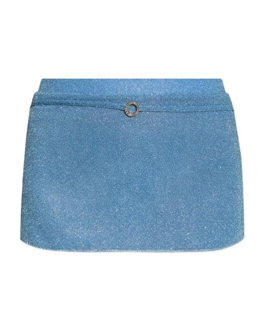 Oseree Mini-Rok Met Glitters in het Blue