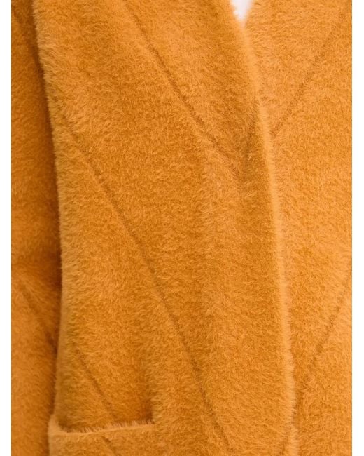 Joseph Ribkoff Orange Chevron Pocket Coat