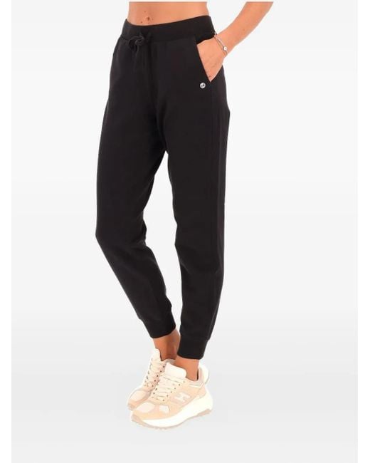 Deha Black Drawstring-Waist Track Pants