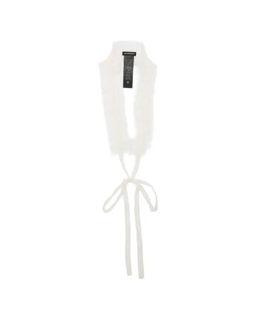 Ann Demeulemeester White Jody Ruffled Collar