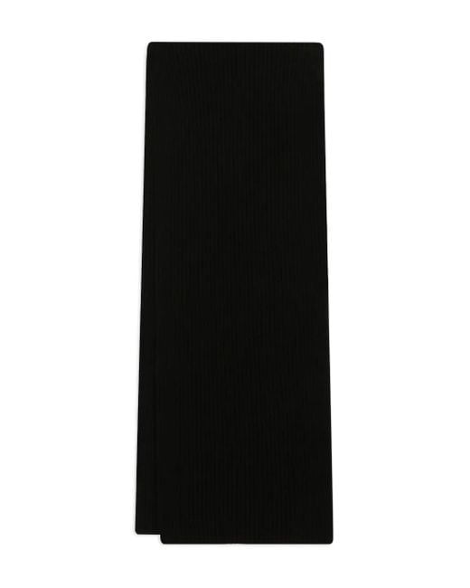 Dolce & Gabbana Ribgebreide Sjaal in het Black