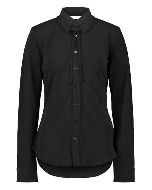 Lemaire Black Button Shirt