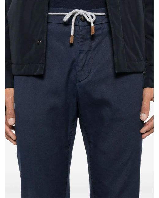 Eleventy Blue Iconic Chino Trousers for men