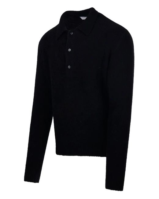 Diana Studio Blue Wool-Blend Polo Shirt for men