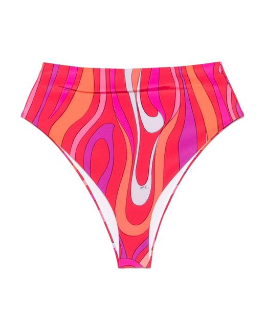 Emilio Pucci Pink Marmo Bikini Bottoms