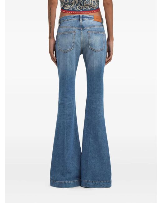 Roberto Cavalli Blue Flared Jeans