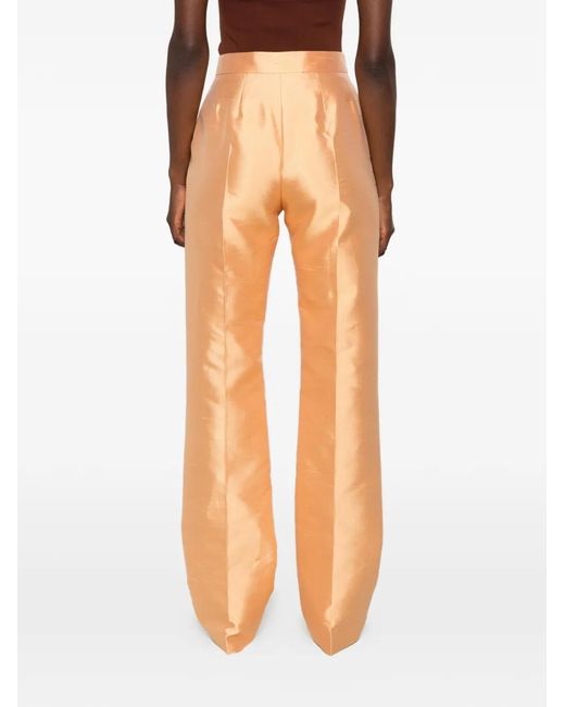 Valentino Garavani White Pressed-Crease Tailored Trousers