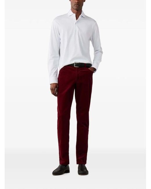 Hackett Red Trinity Corduroy Trousers for men