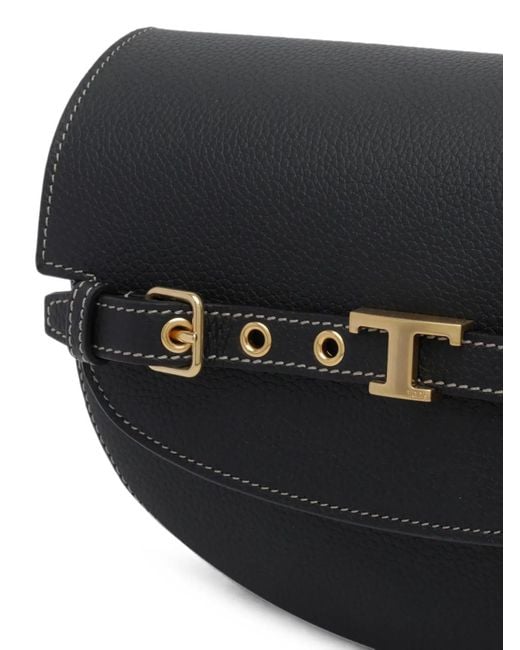 Tod's Black Mini T Signature Crossbody Bag