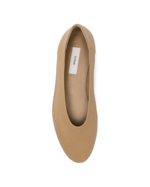 Totême  Natural Slip Leather Ballets