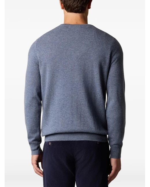 Brooks Brothers Blue Lambswool Crewneck for men