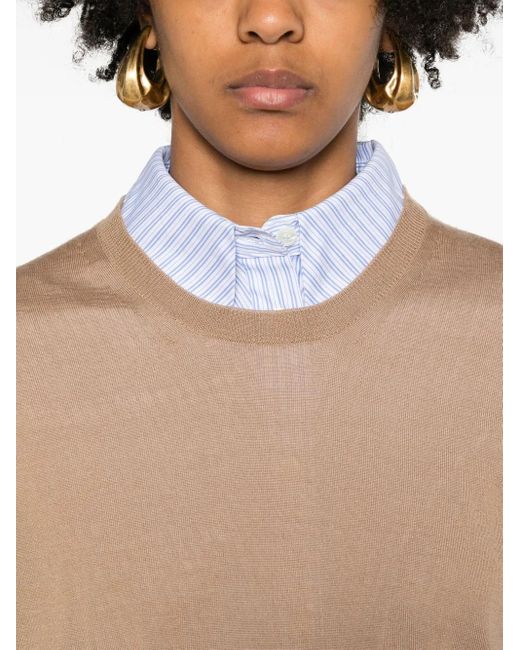 Sa Su Phi Natural Crew-Neck Cashmere Jumper