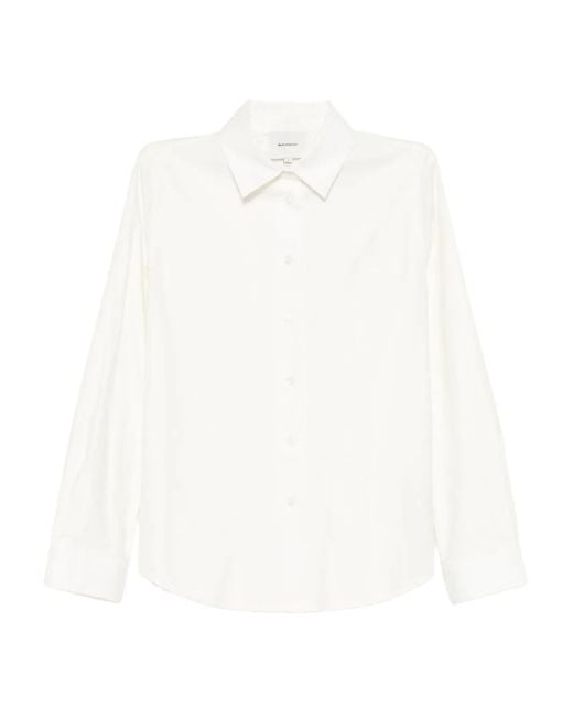 Reformation White Alfie Shirt