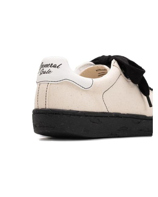 General Scale. White Canvas Low-Top Sneakers for men